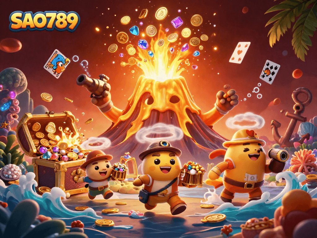 Engage with SAO789's thrilling gaming world featuring gold coins and treasure.