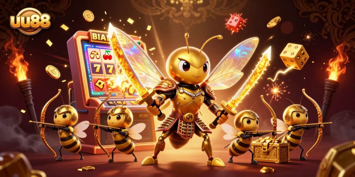 Spin and win at uu88 with dazzling casino games, vibrant slot machine graphics, and action-packed excitement.