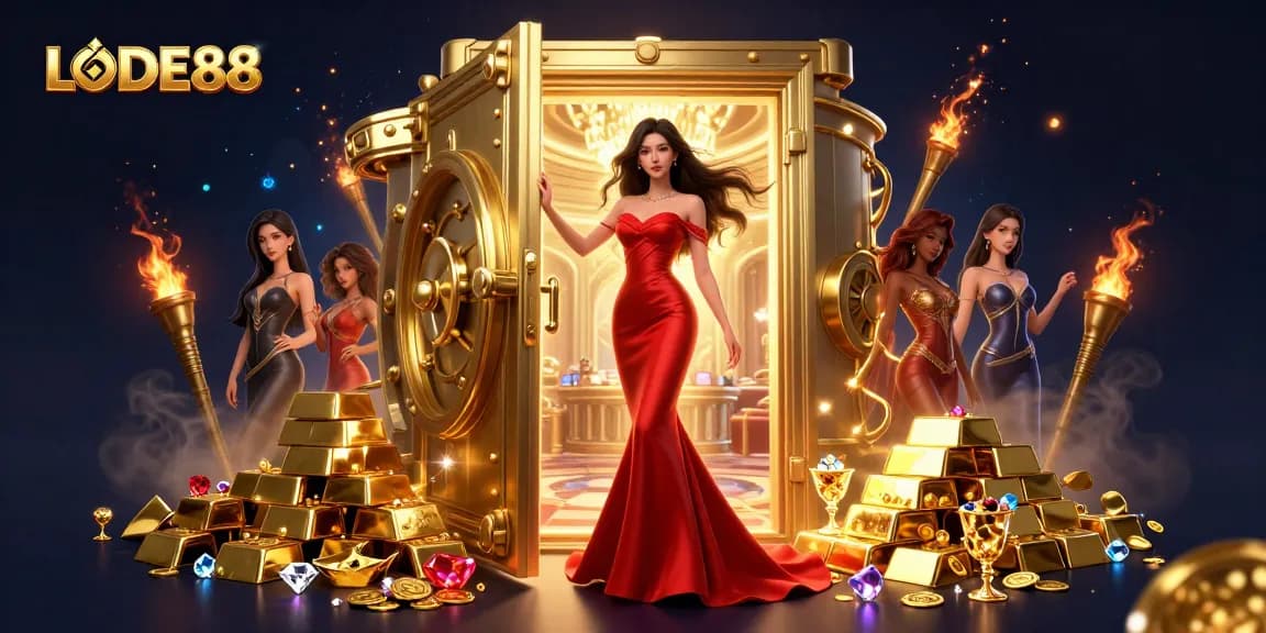 Experience luxurious gaming at LODE88 with stunning visuals and golden treasures.