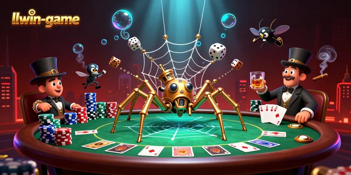 Engage in exhilarating gameplay at llwin-game as the steampunk spider weaves a golden web of luck and strategy.