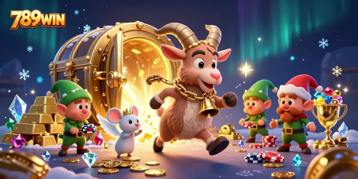 Engage in thrilling gameplay at 789WIN with festive 3D casino elements and enchanting characters.