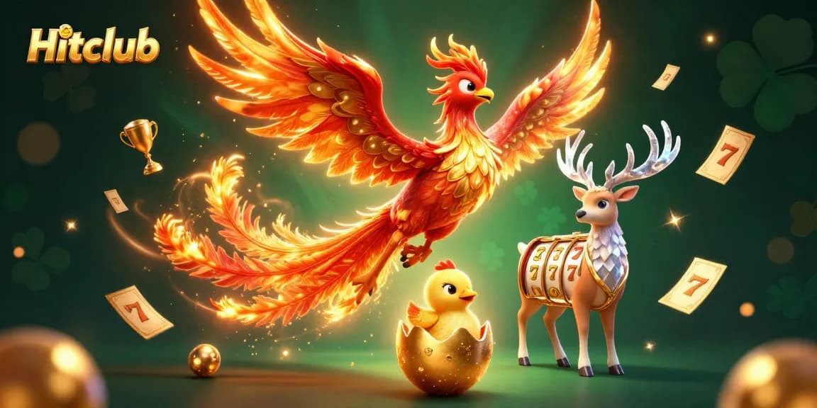 Experience thrilling games at Hitclub with vibrant 3D phoenix and bonus features.