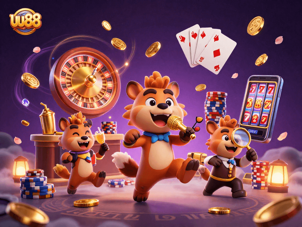 Experience the thrill of uu88 with lively hyenas running a comedy casino, blending fun and excitement.