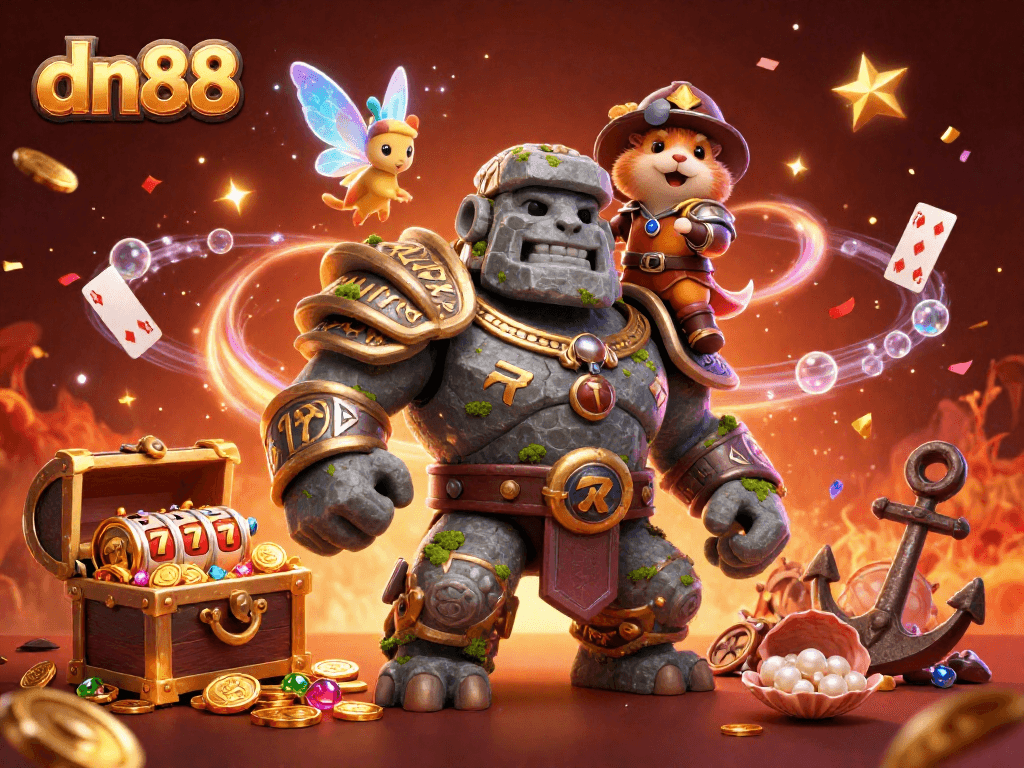 Experience the excitement at dn88 with vibrant characters and thrilling casino games!