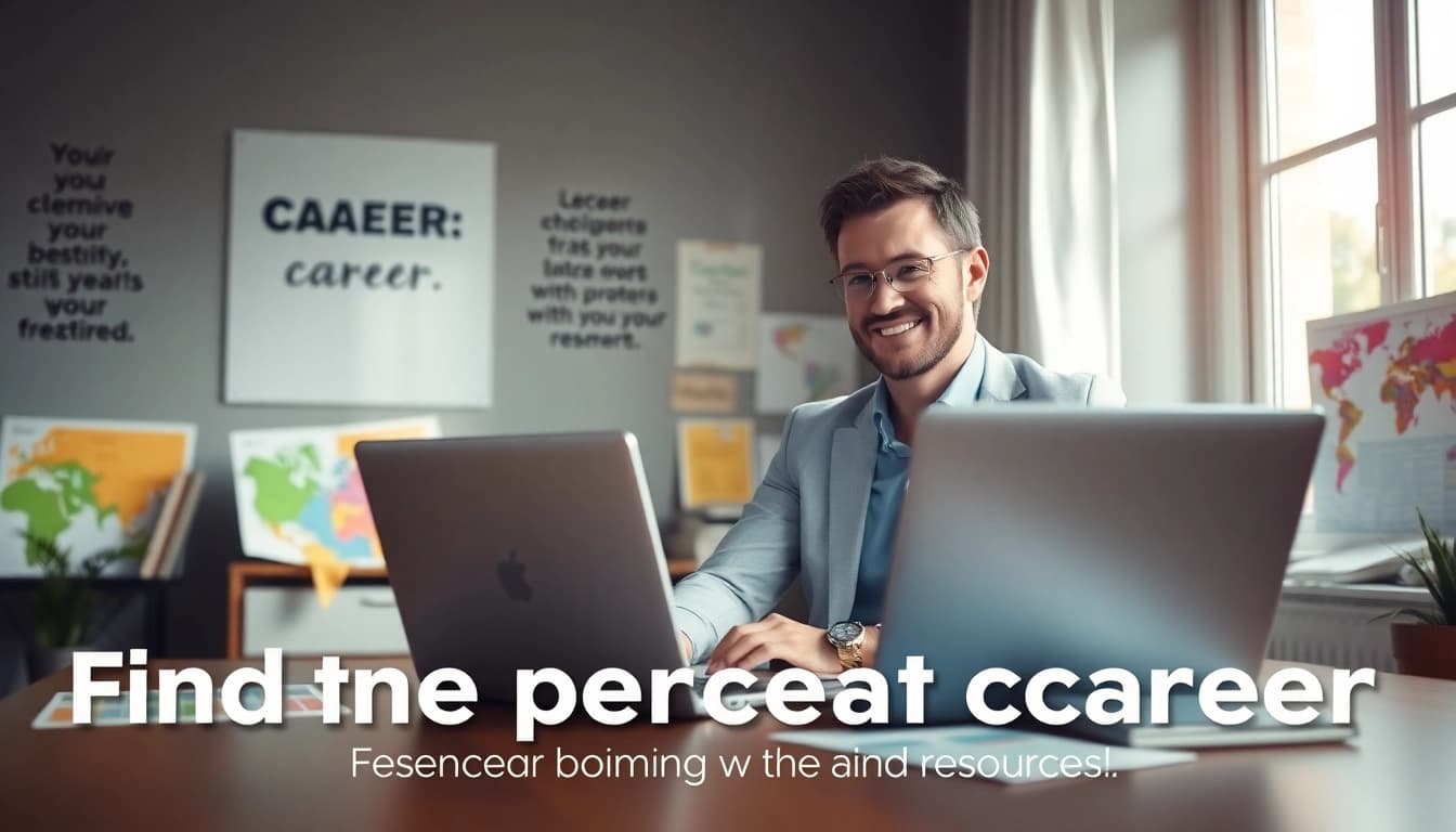 How to find my perfect career with a professional counselor in an inviting office setting.