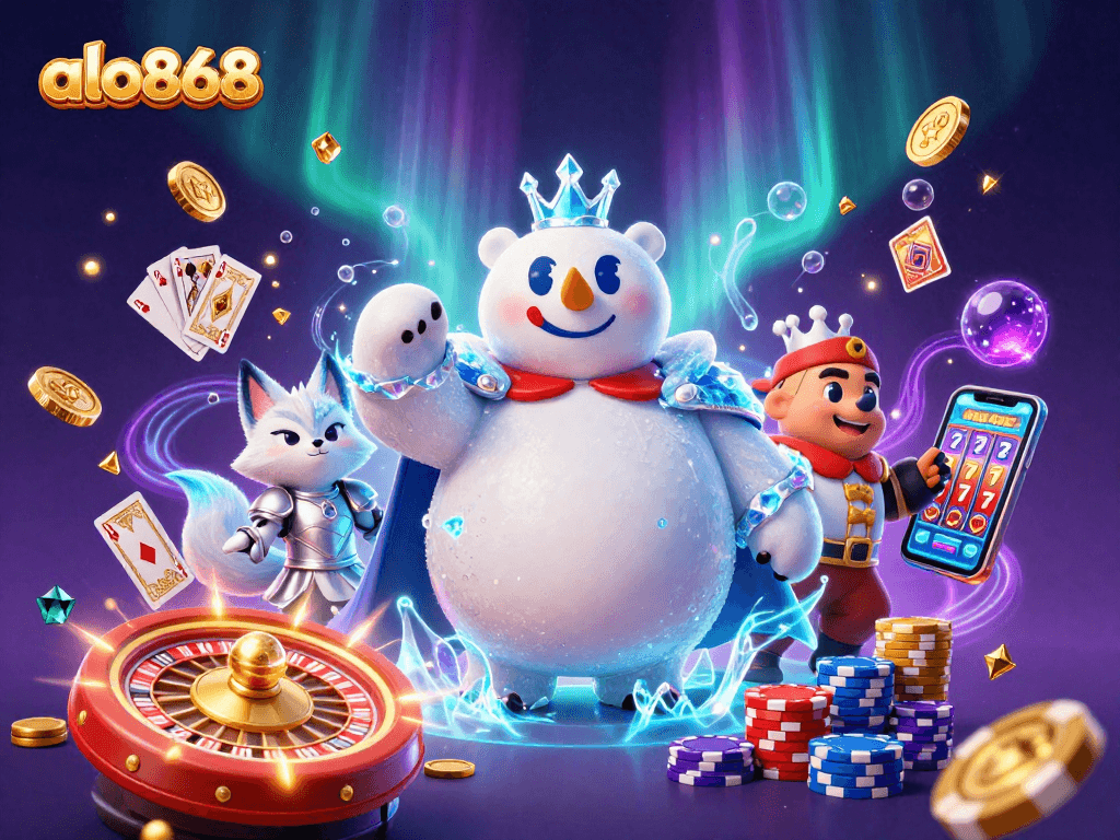 Engage in thrilling games at alo868 with captivating 3D characters and dynamic casino elements.