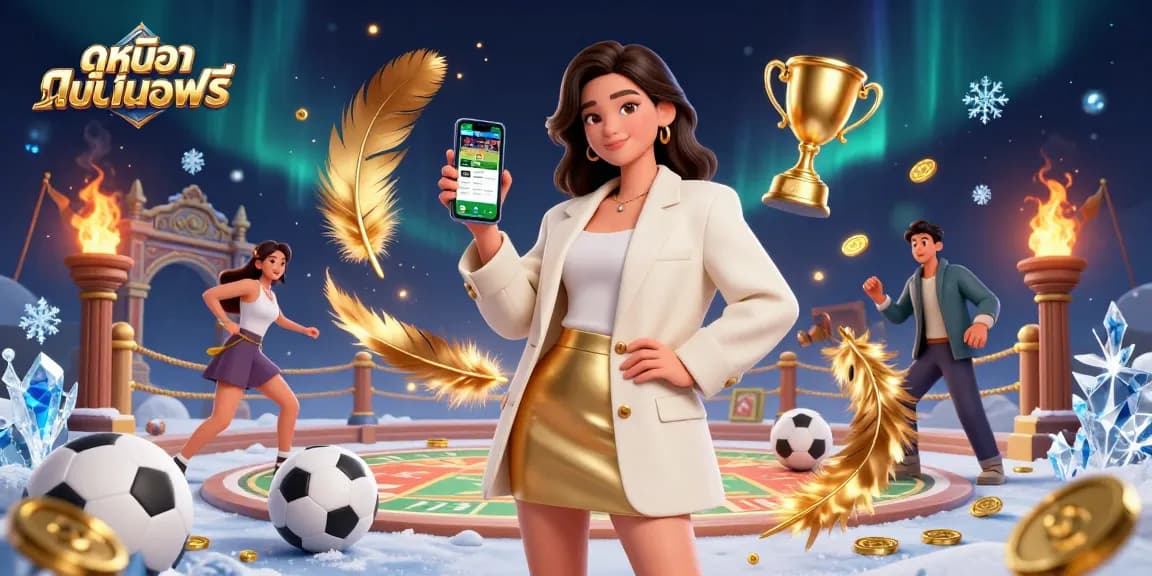 Engage in thrilling ดูหนังออนไลน์ฟรี experiences with immersive sports betting illustrated in vibrant detail.