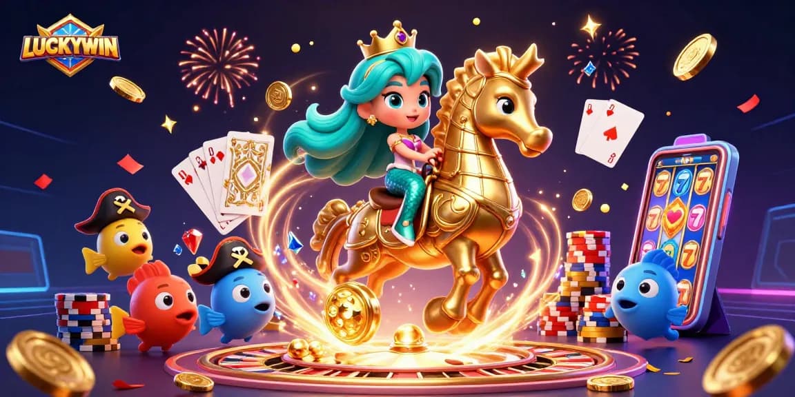 Spin the slots and win with LUCKYWIN in a vibrant undersea casino adventure.