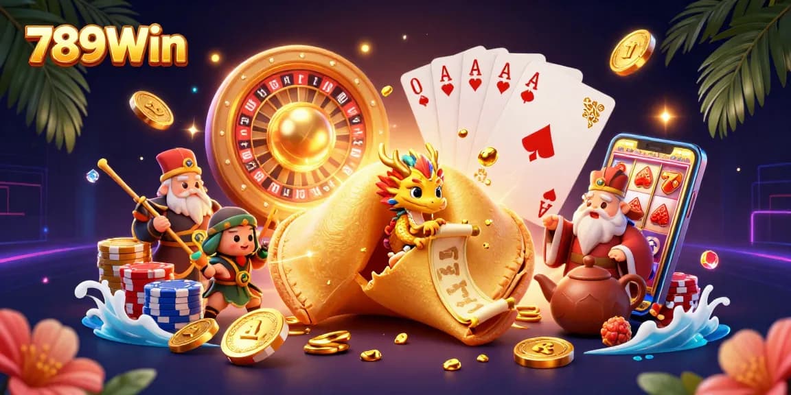 Experience thrilling gameplay at 789Win with vibrant casino elements and enchanting characters.