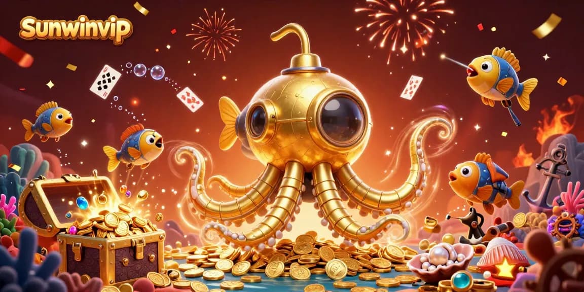 Experience thrilling gameplay with sunwinvip in a vibrant underwater casino adventure packed with treasures.