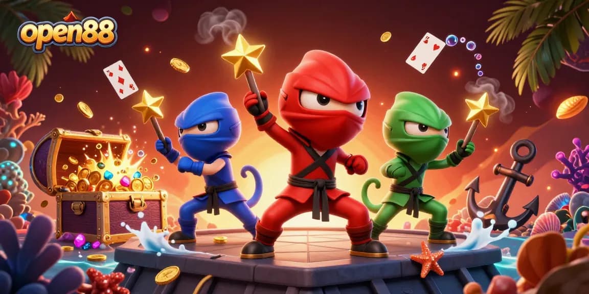 Experience thrilling gameplay at open88 with vibrant casino elements and exciting characters.