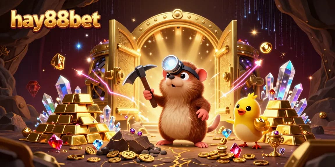Join the treasure hunt at hay88bet with captivating gaming scenes filled with gold and gems!