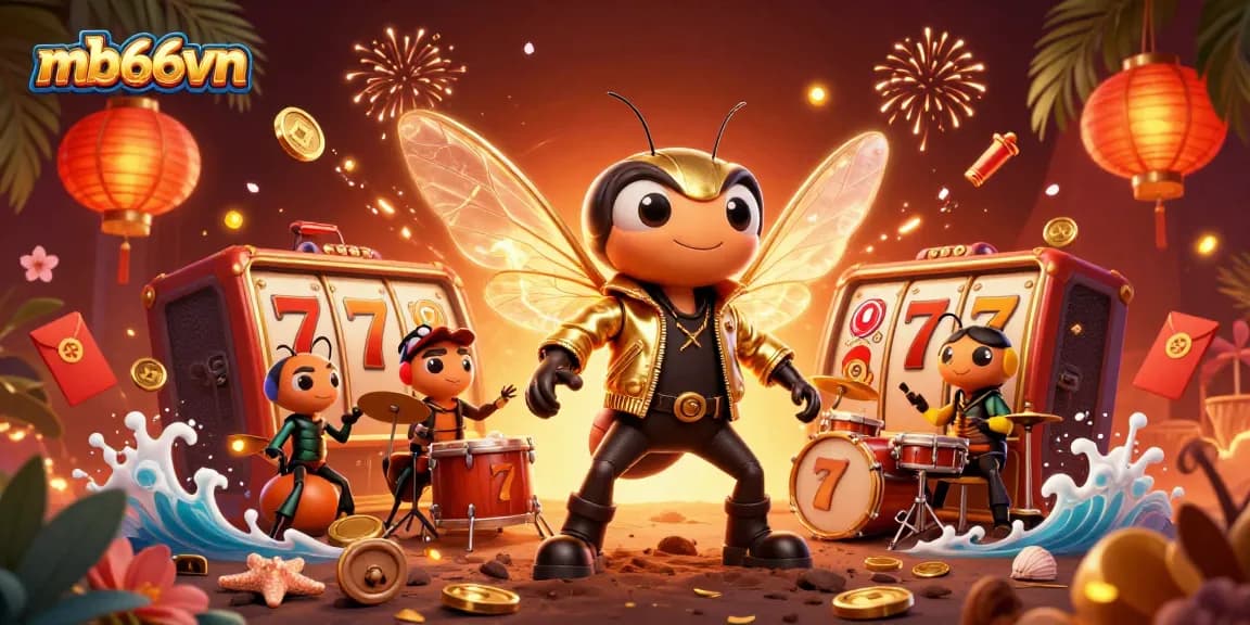 Experience thrilling slot action at mb66vn with dynamic characters and game elements in a vibrant casino setting.