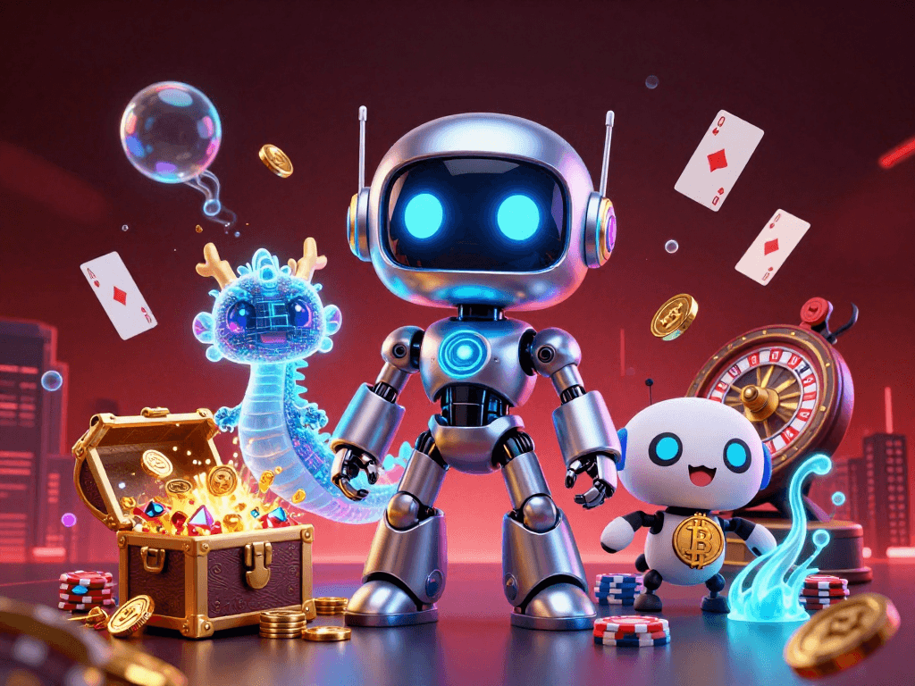 Engage in thrilling games at vipwin with a captivating cyberpunk-themed illustration showcasing high-stakes casino action.