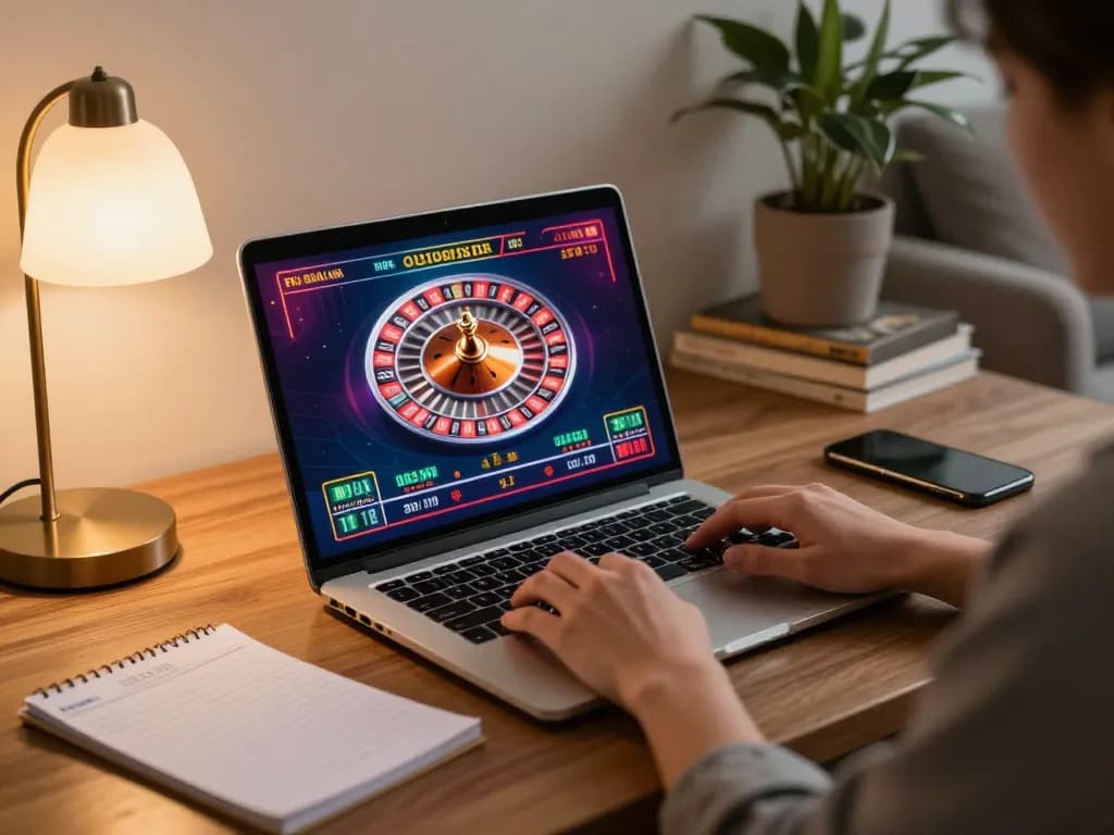 Engaging online gambling experience at Jun88 with player strategizing during gameplay.