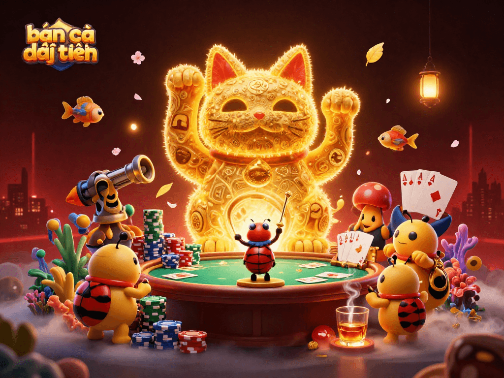 Shoot fish and win rewards with bắn cá đổi thưởng in an engaging underwater casino scene.