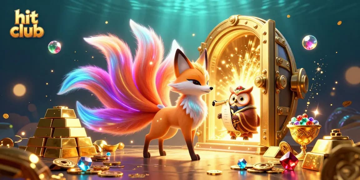 Engage with hit club as a glowing nine-tailed fox and wise owl unleash dazzling gold treasures.