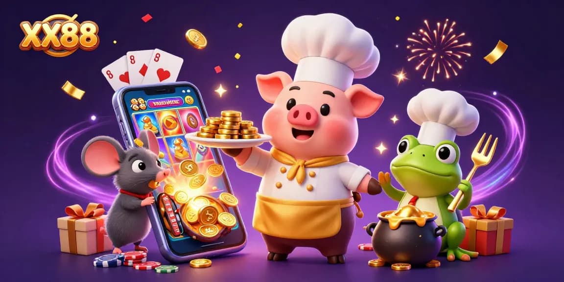 Engage in thrilling games at XX88 with 3D characters and casino elements galore!