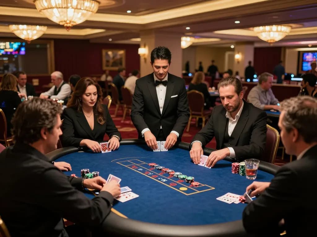 Intense poker gameplay at uu88bet casino, vibrant tables and players immersed in strategies