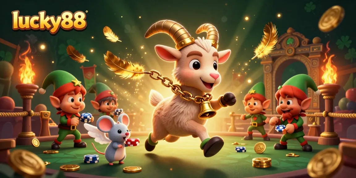 Experience lucky88's vibrant action as Krampus and friends steal the spotlight in a festive casino