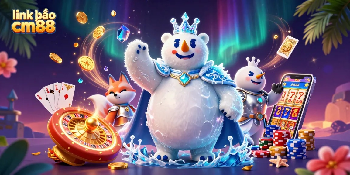 Engage with thrilling action at link vào cm88, winning with dynamic gameplay in a vibrant casino scene.