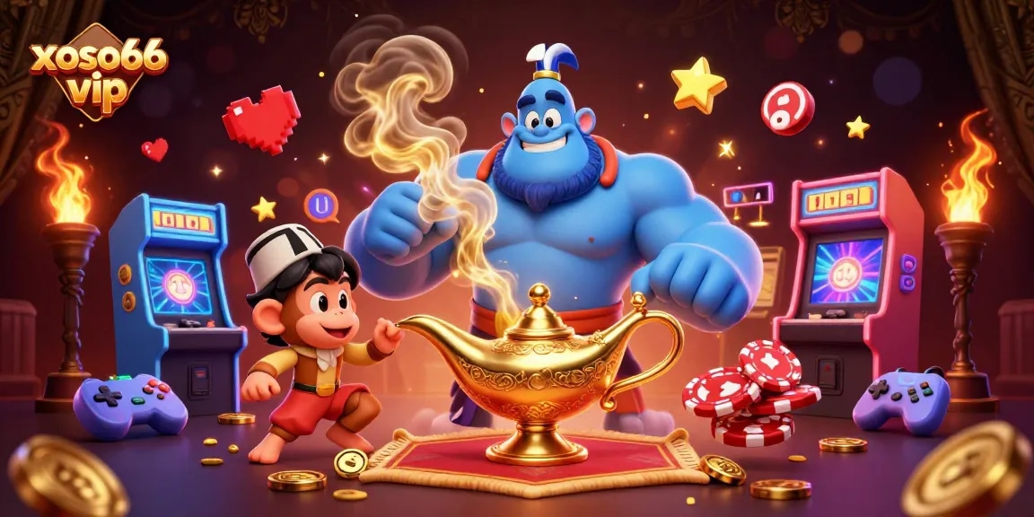 xoso66 vip brings a luxurious gaming experience with a glowing magic carpet of poker chips.