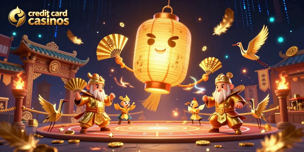 Experience the thrill at credit card casinos with a vibrant 3D illustration showcasing exciting gameplay elements.