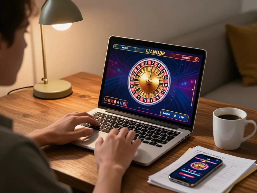 SKY88 players enjoying interactive online gaming from home with vibrant roulette interface.
