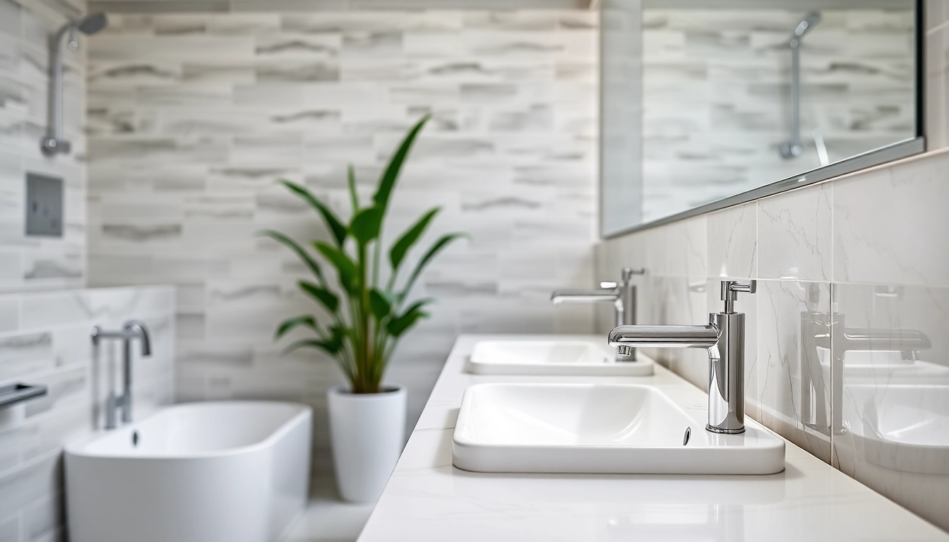 Die hochwertige Ausstattung von sonni sanitär in einem modernen Badezimmer mit eleganten Armaturen.