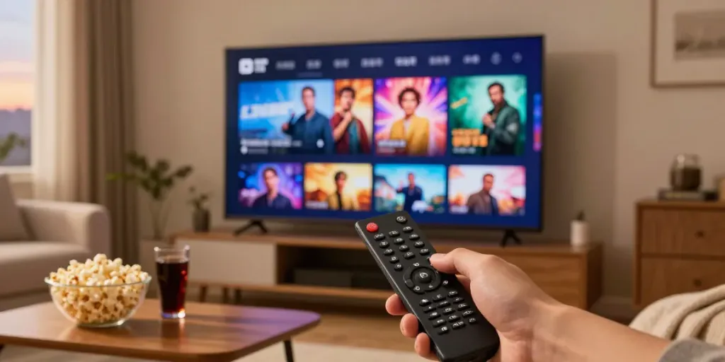 Experience idlix streaming movies at home with family in cozy living room.