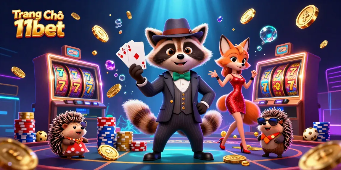 Engage with thrilling games at Trang Chủ 11bet, exploring vibrant visuals in a rich casino scene.