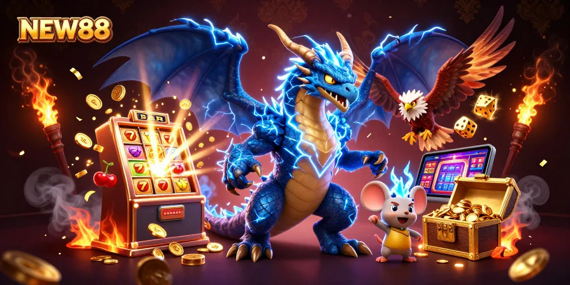 Engage with the excitement of NEW88 casino games featuring dynamic action, jackpots, and vibrant colors.