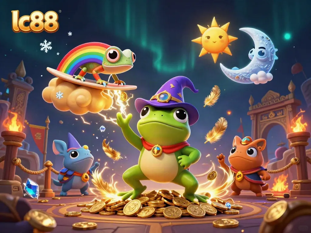 Engage in thrilling gaming action at lc88 with magical creatures in an enchanting casino atmosphere.