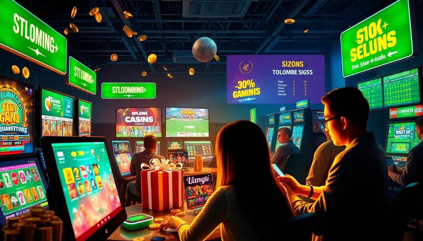 Experience online gambling excitement at stimmgewitter.org with vibrant gaming scenes and promotional bonuses.