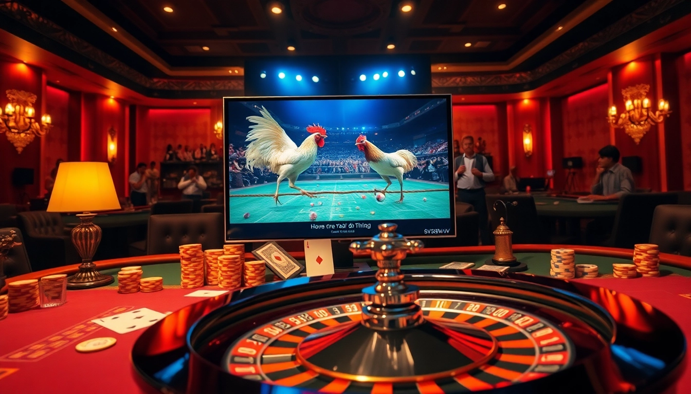 Experience live cockfighting action at https://sv388win.live with vibrant casino settings.
