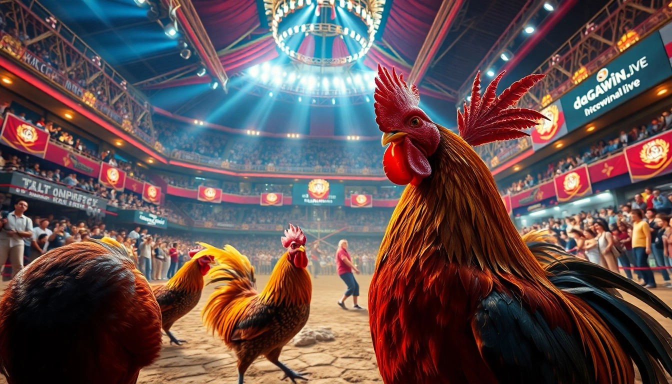 Daga live cockfighting event showcasing excitement and thrill at dagawin.live.