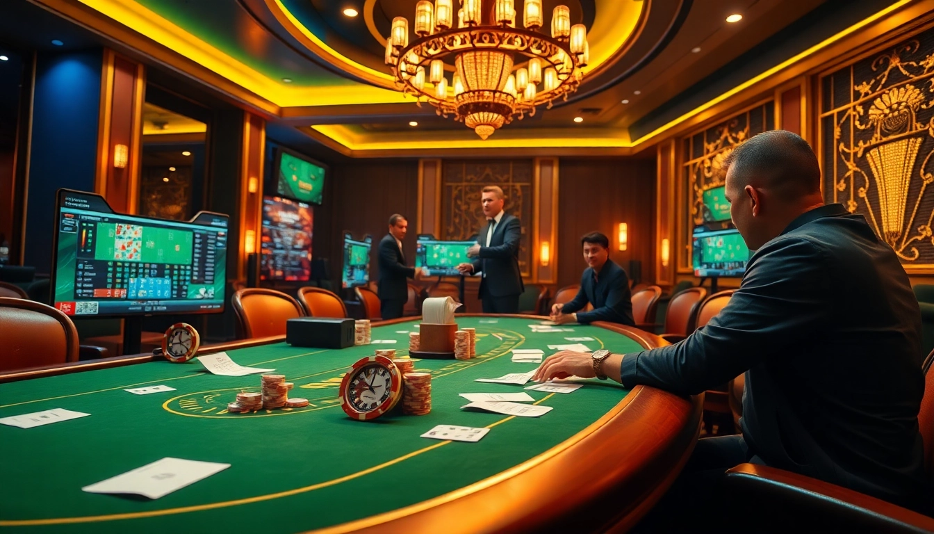 Betting on thể thao okfun with vibrant casino visuals and engaging online interfaces.