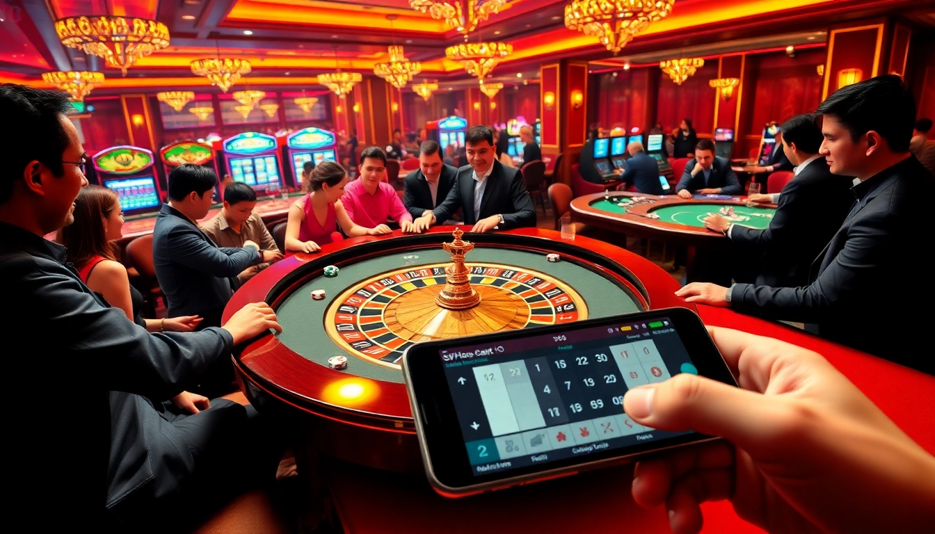 Gamble at SV88 with rich casino tables, vibrant poker chips, and a sleek online interface.